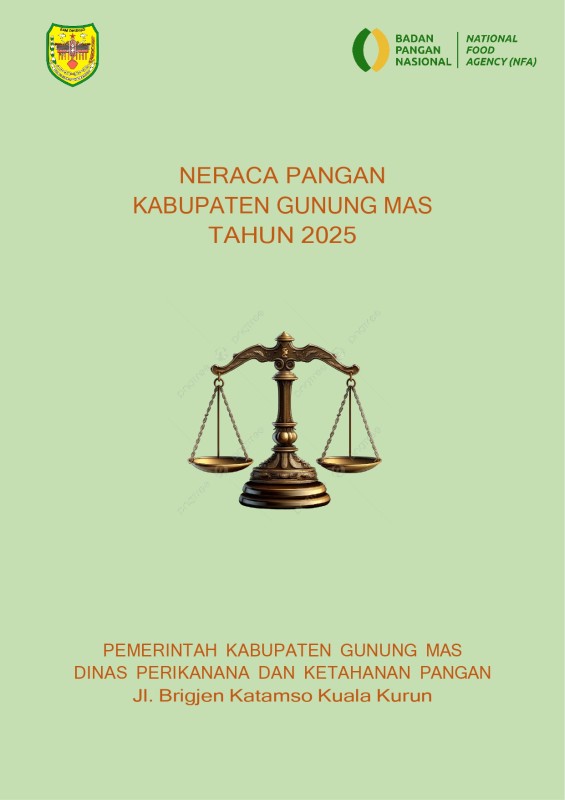 Header Neraca Pangan Kabupaten Gunung Mas Tahun 2025